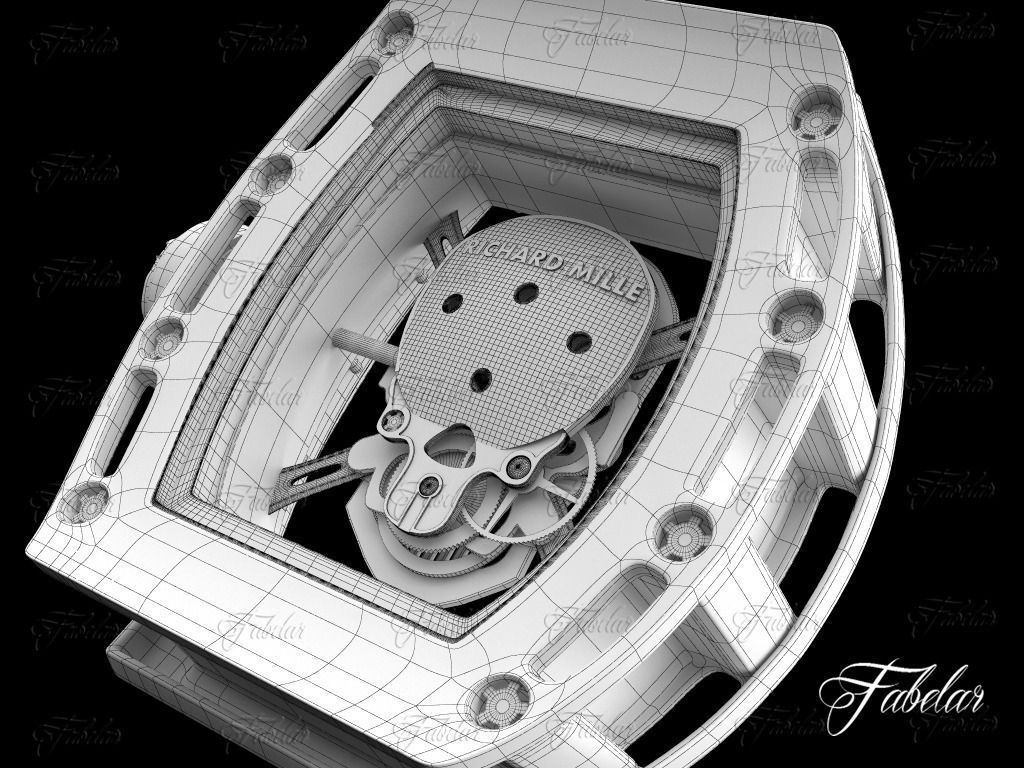 Tourbillon Skull RM052 3D model_8