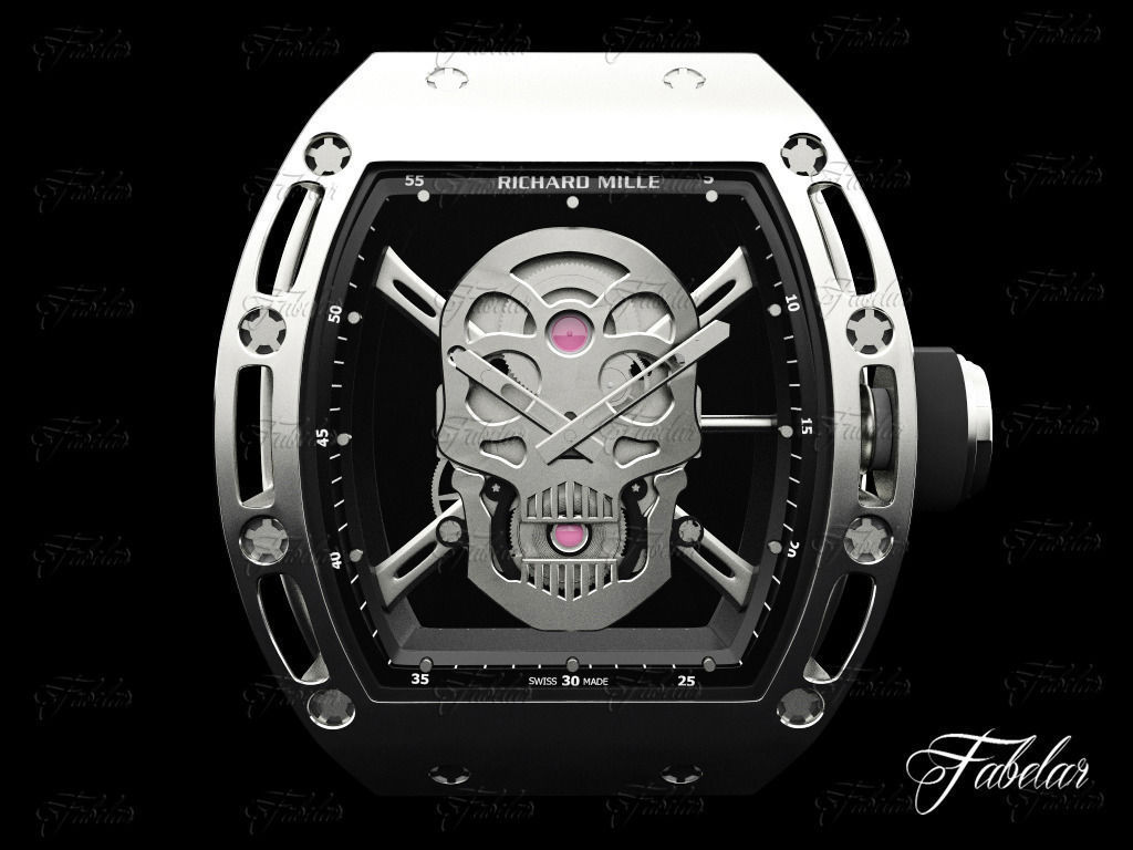 Tourbillon Skull RM052 3D model_1