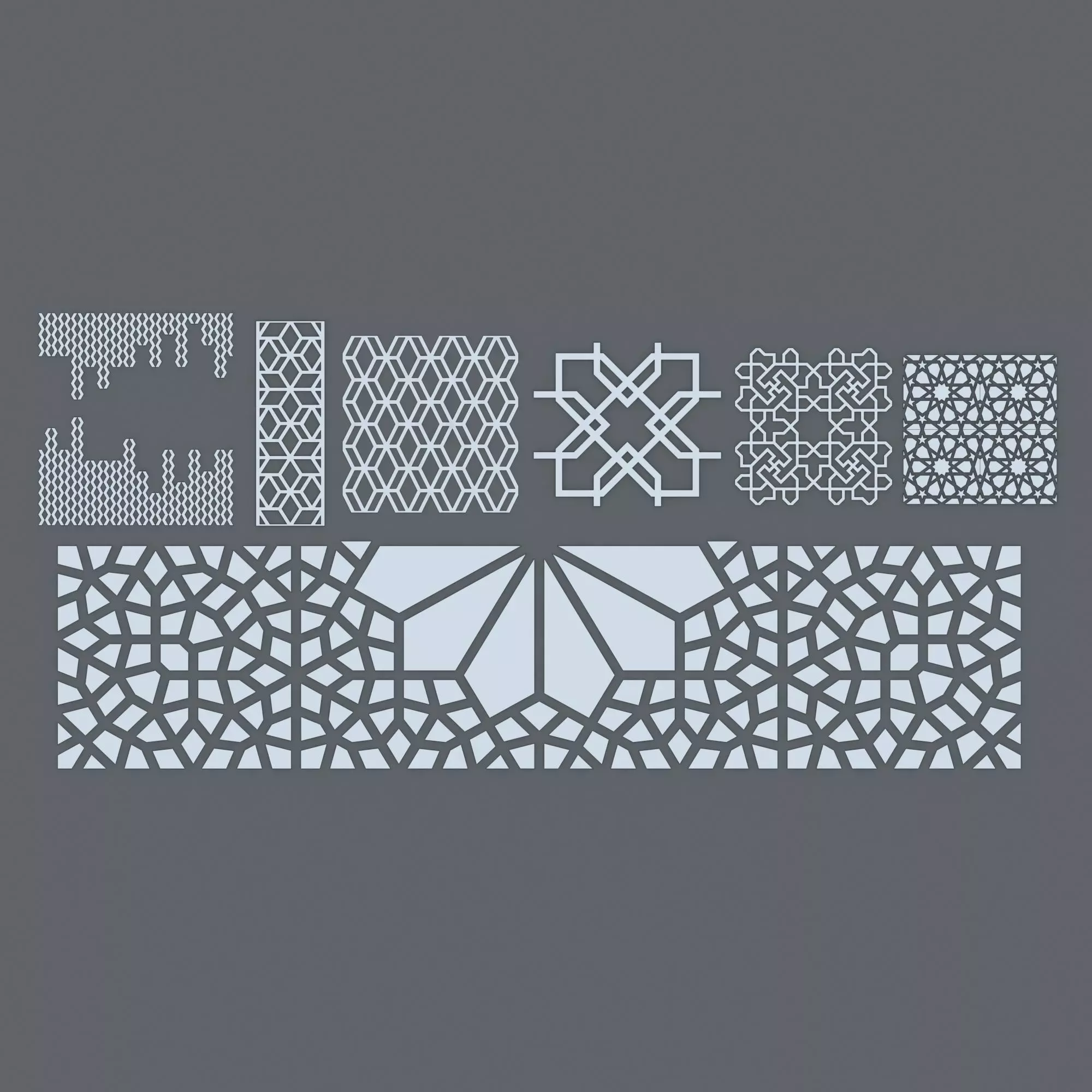Partition - Roof and Wall Pattern Free 3D model