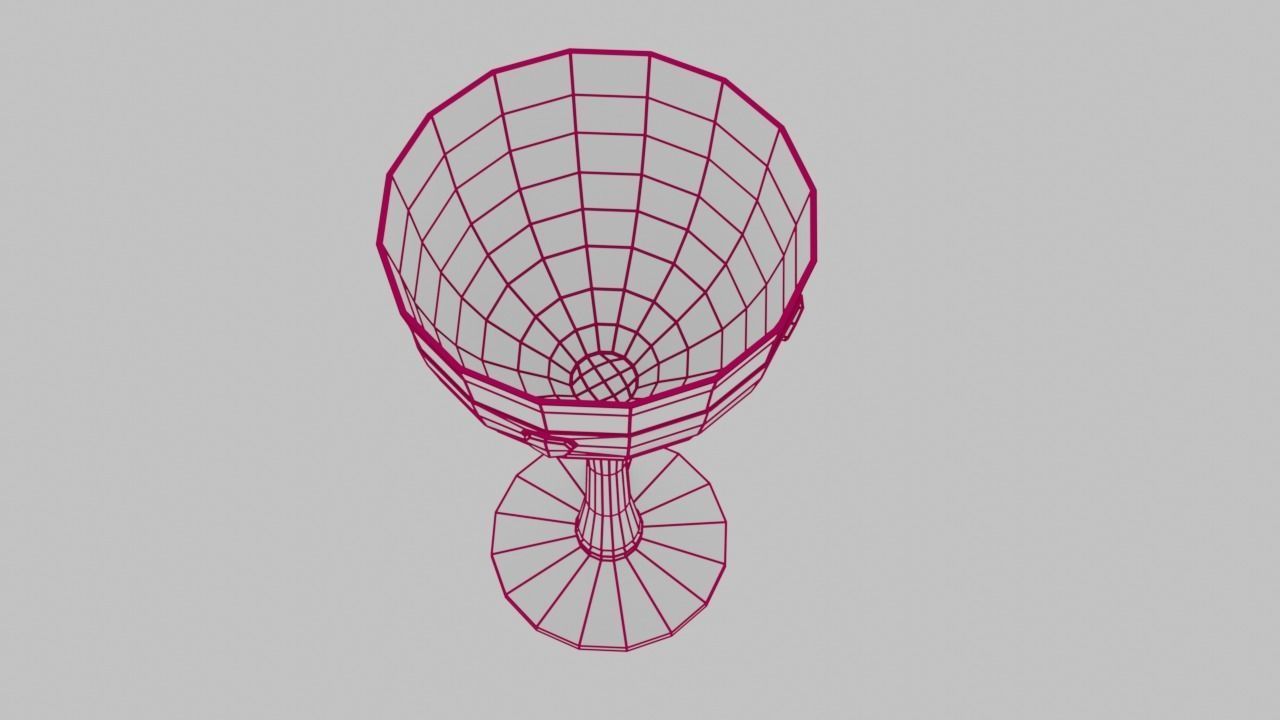 Copper Goblet Low-High Poly 3D model Low-poly 3D model_12