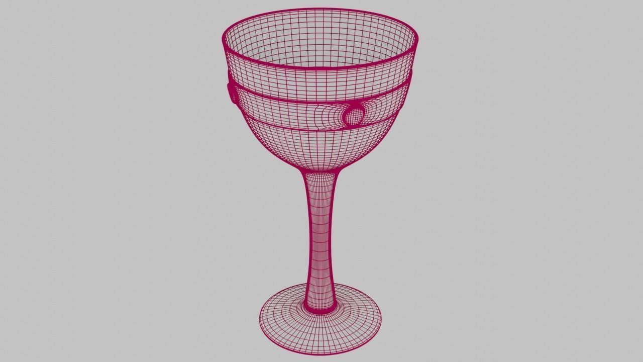 Copper Goblet Low-High Poly 3D model Low-poly 3D model_14
