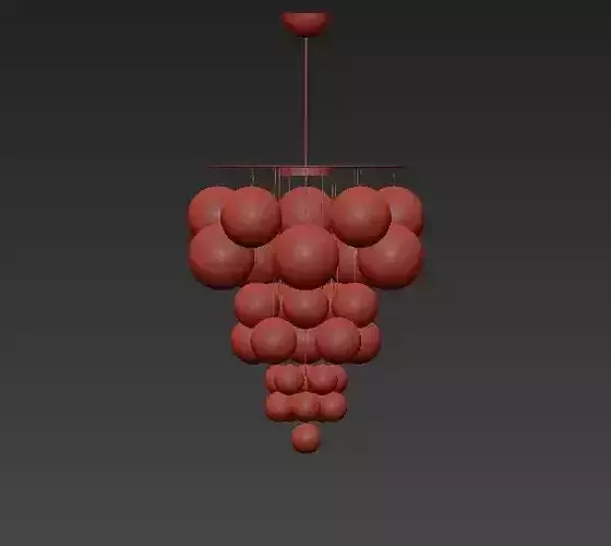 Astounding grape chandelier
