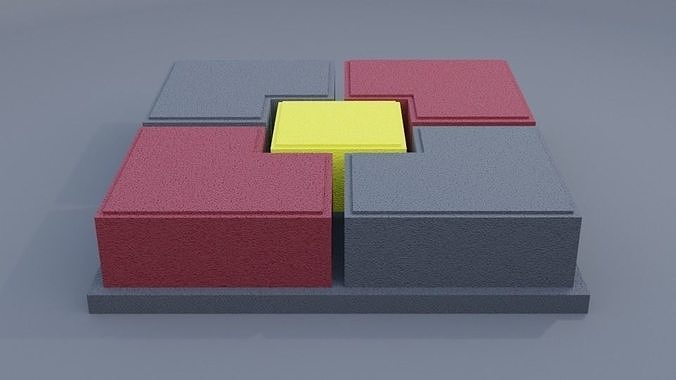 ubin set paving stone 3D print model