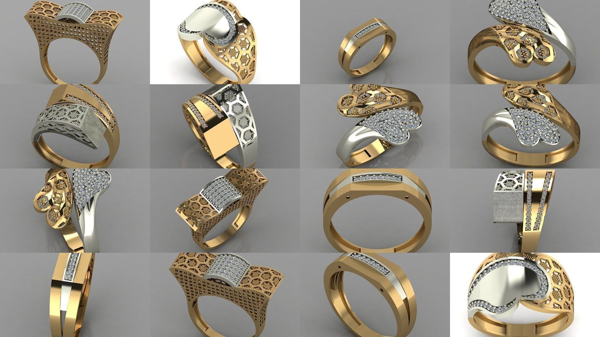 Gold ring collection _1