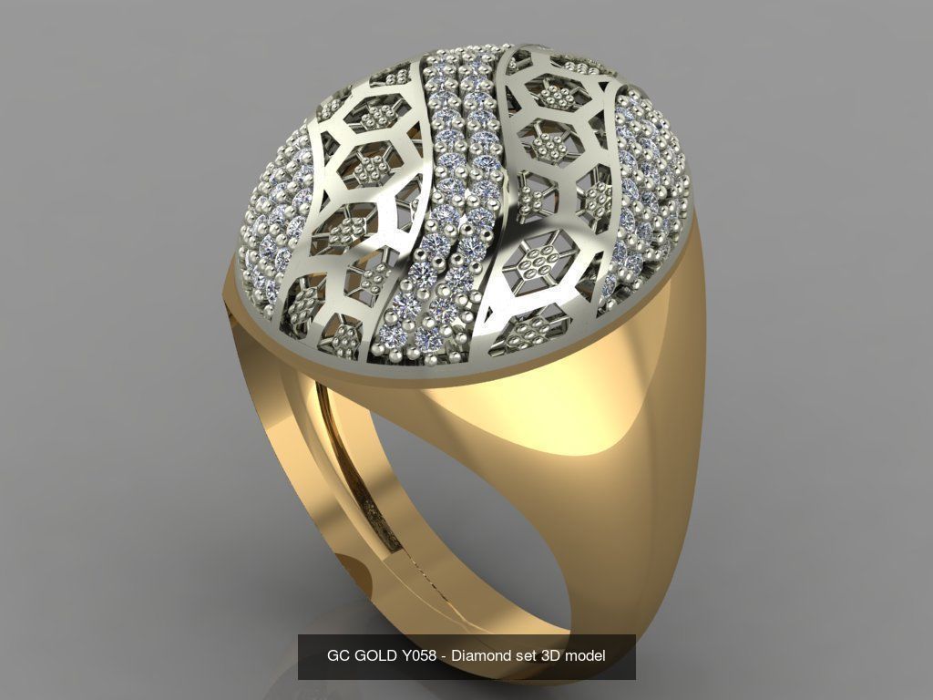 Gold ring collection _17