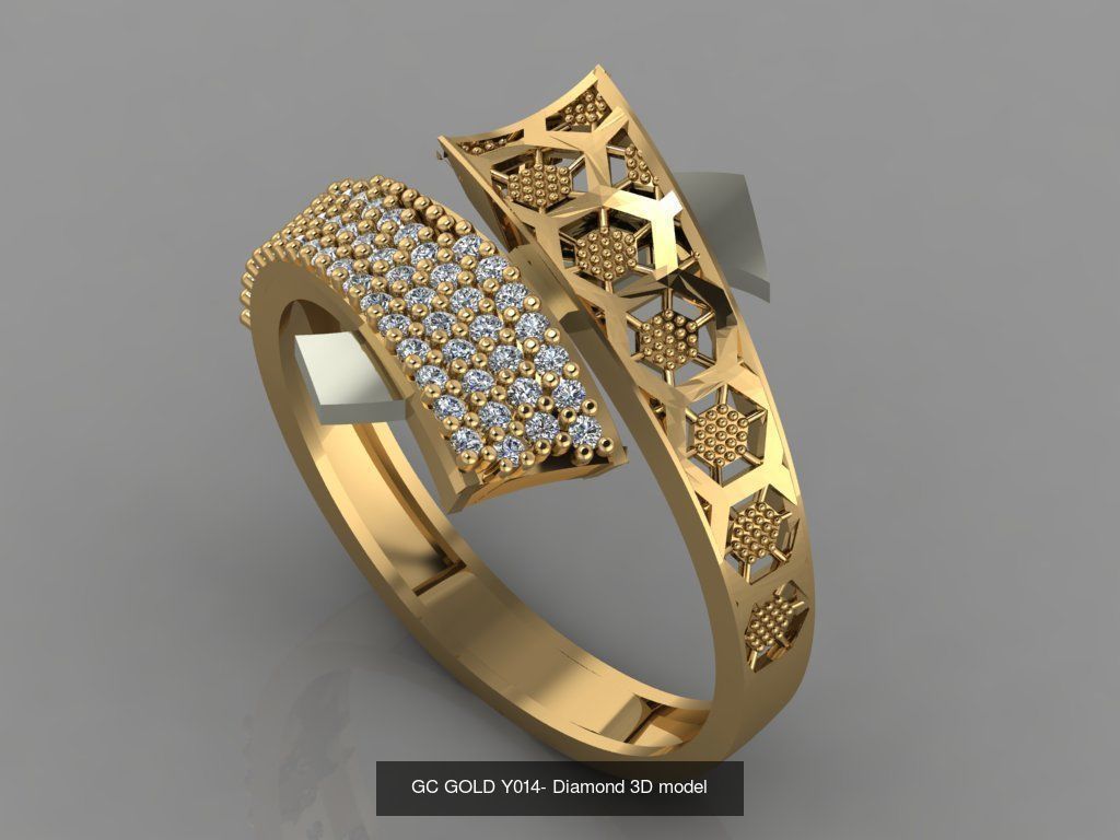 Gold ring collection _14