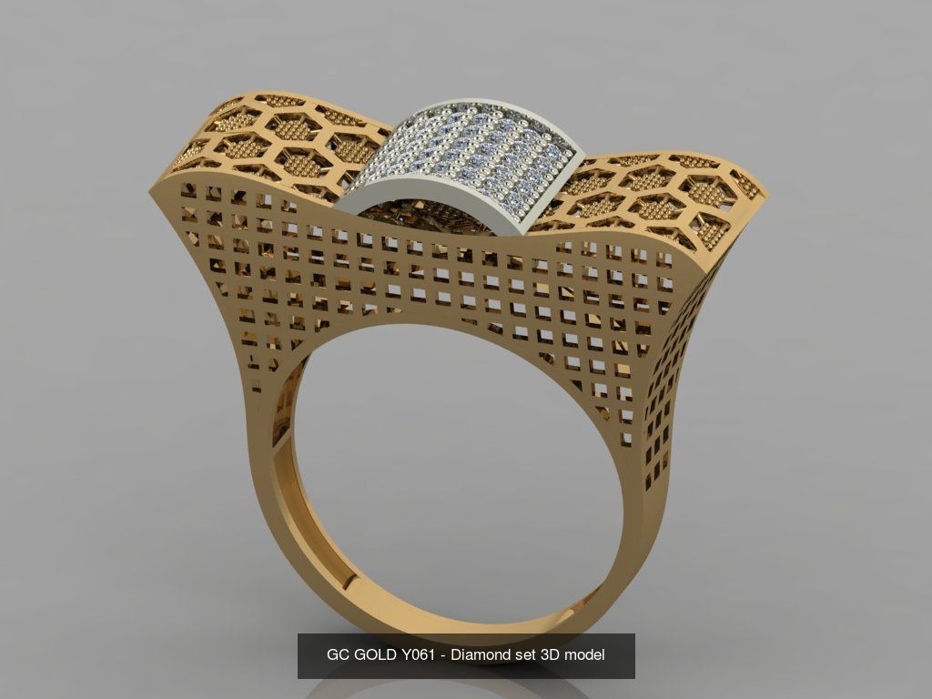 Gold ring collection _19