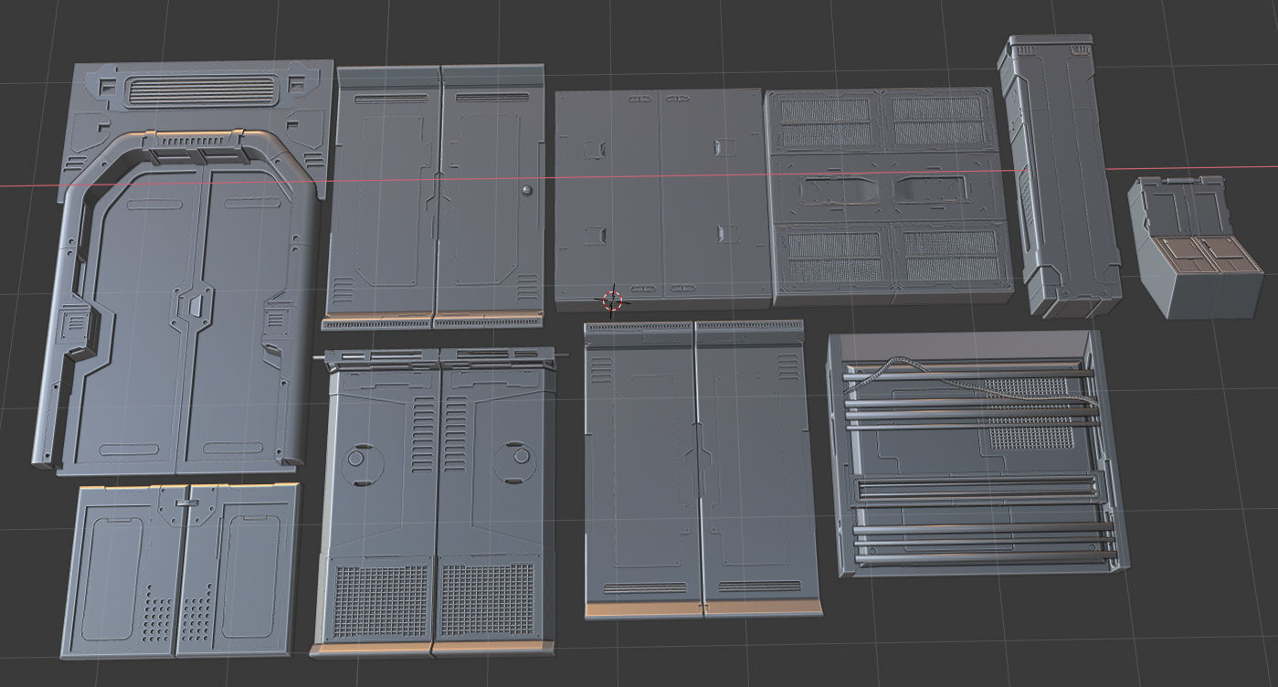  sci fi asets blender eevee pjct v6 3D model_8