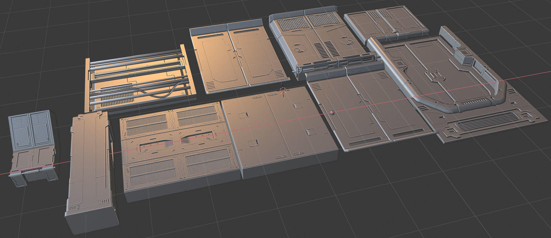  sci fi asets blender eevee pjct v6 3D model_10