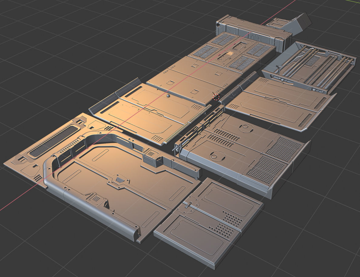  sci fi asets blender eevee pjct v6 3D model_11