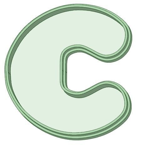 Abcdario fondant 5 cm completo 3D print model_3