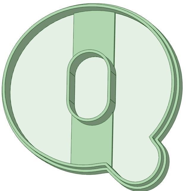 Abcdario fondant 5 cm completo 3D print model_17