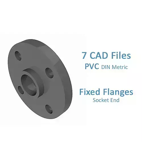 PVC Fixed Flanges - Socket End - 