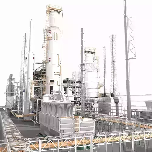 Petroleum Refinery 3D model