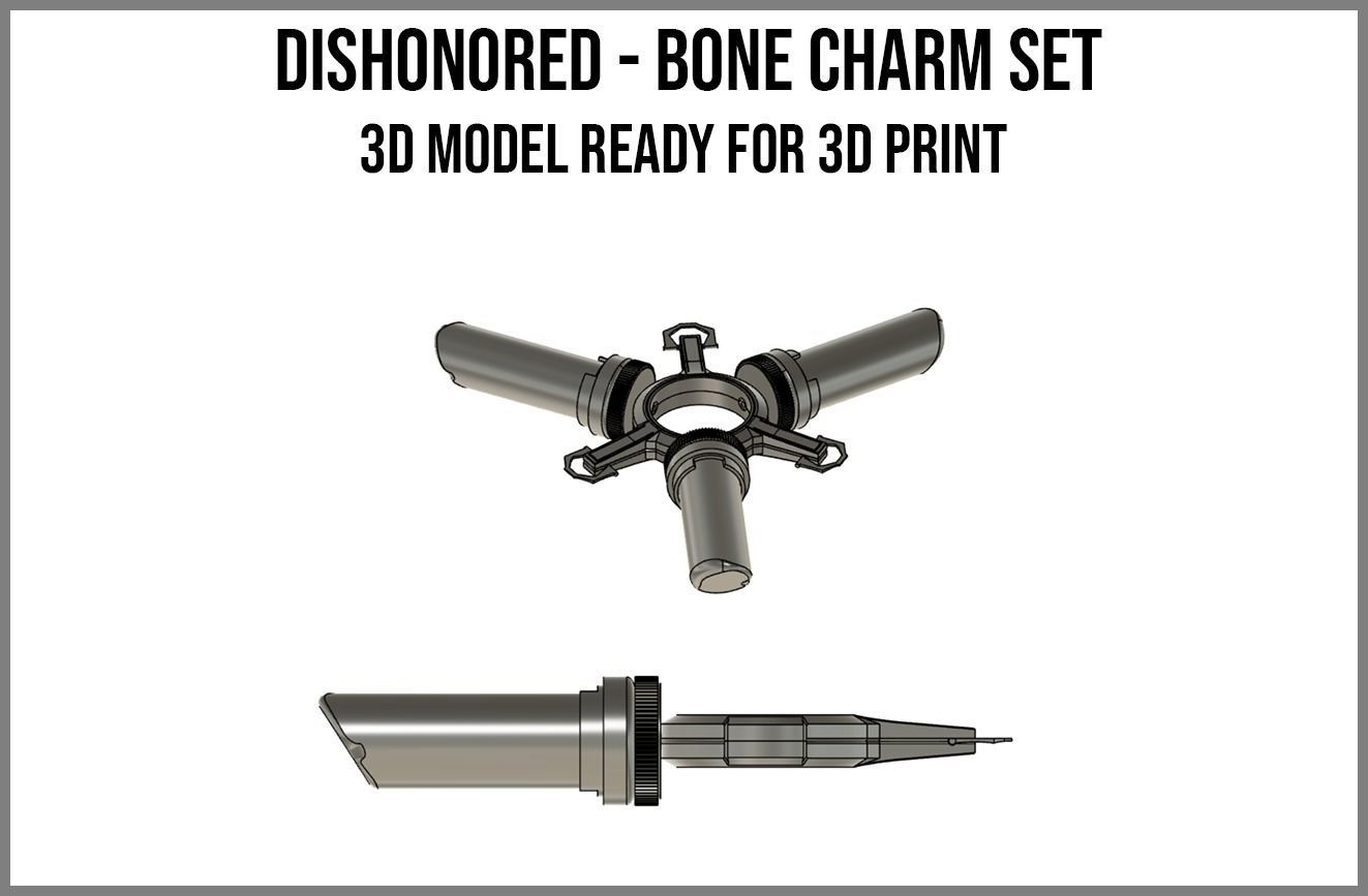 Bone Charms Set - Dishonored 3D print model_2