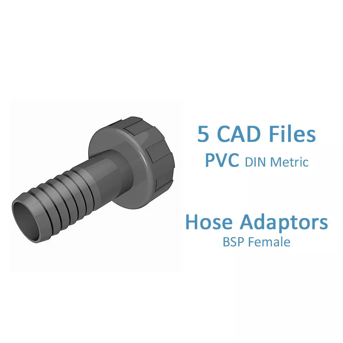 PVC Hose Adaptors - BSP Female Free 3D model