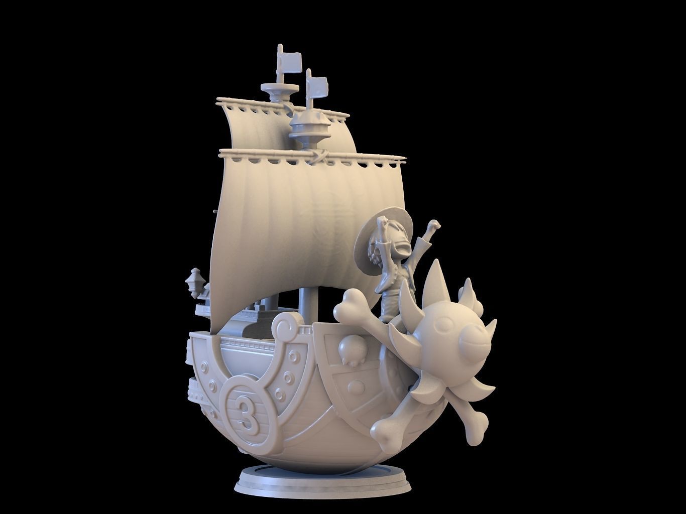 Thousand Sunny 3D model_22