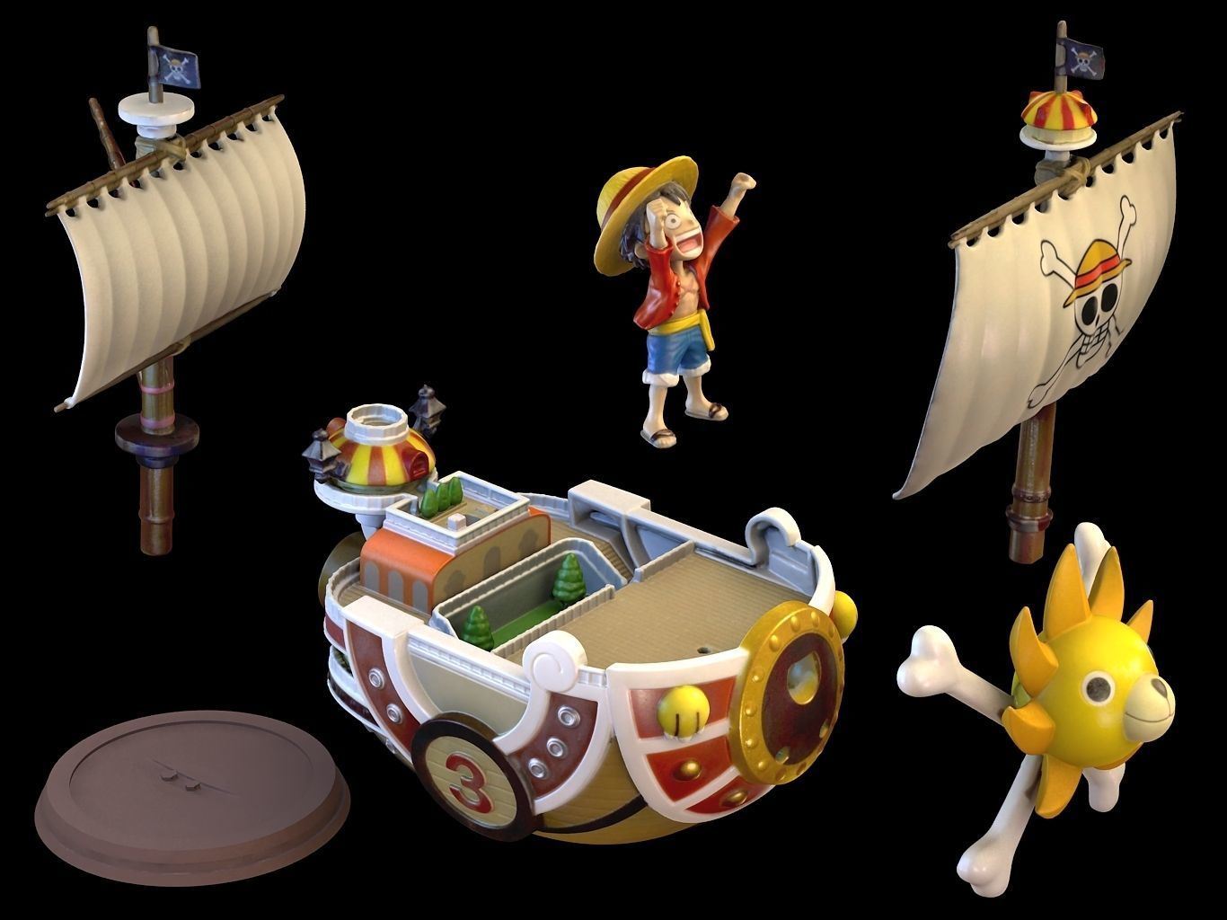 Thousand Sunny 3D model_2