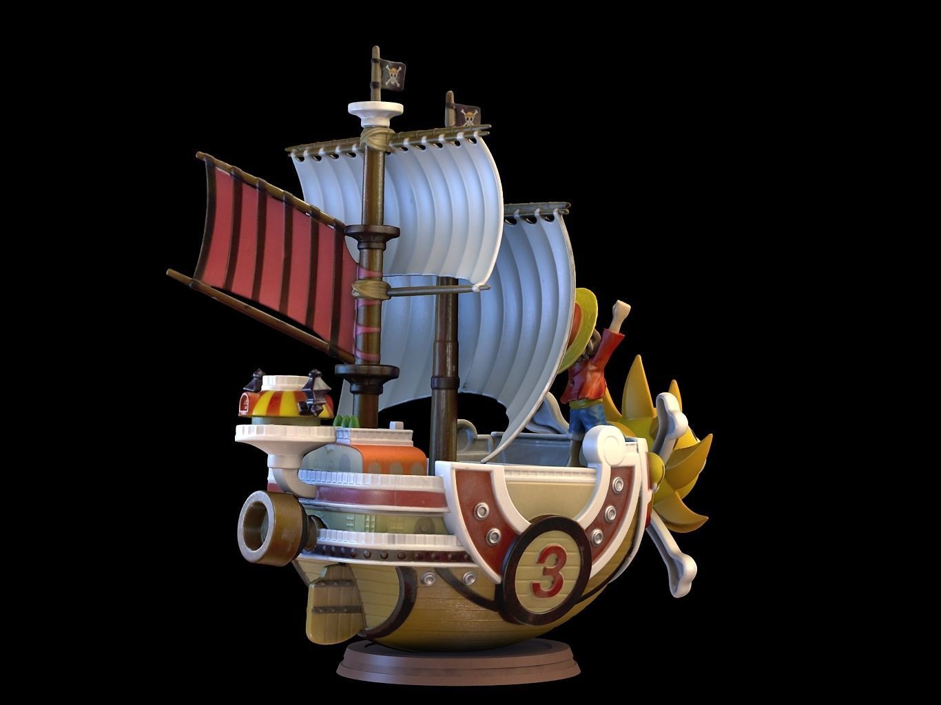 Thousand Sunny 3D model_7