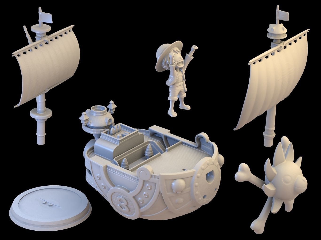 Thousand Sunny 3D model_3