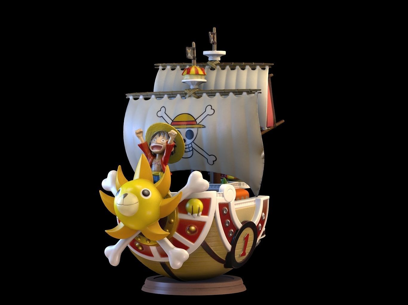 Thousand Sunny 3D model_12