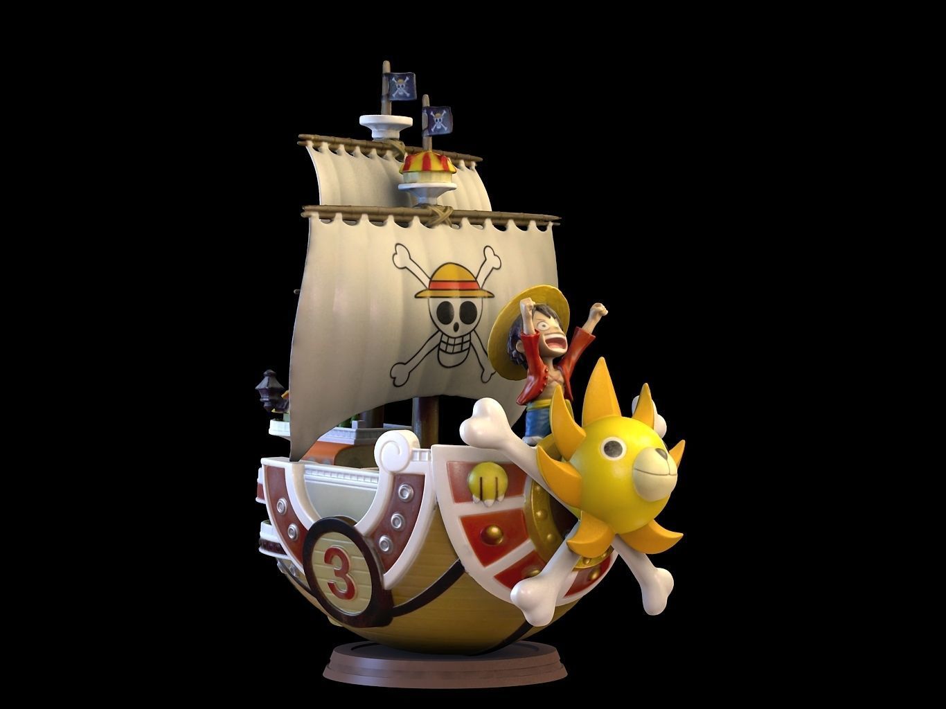 Thousand Sunny 3D model_5
