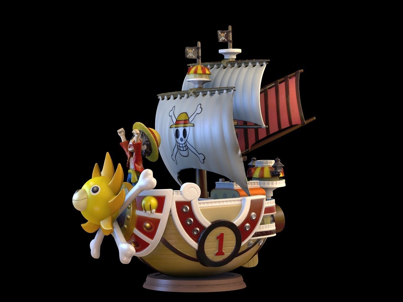 Thousand Sunny 3D model_11