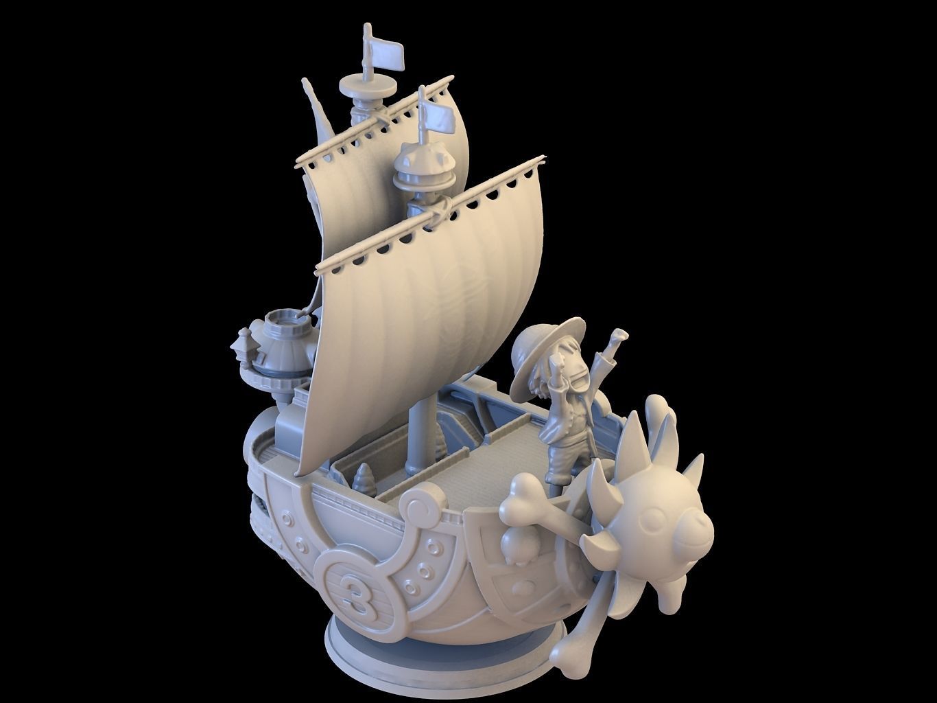 Thousand Sunny 3D model_1