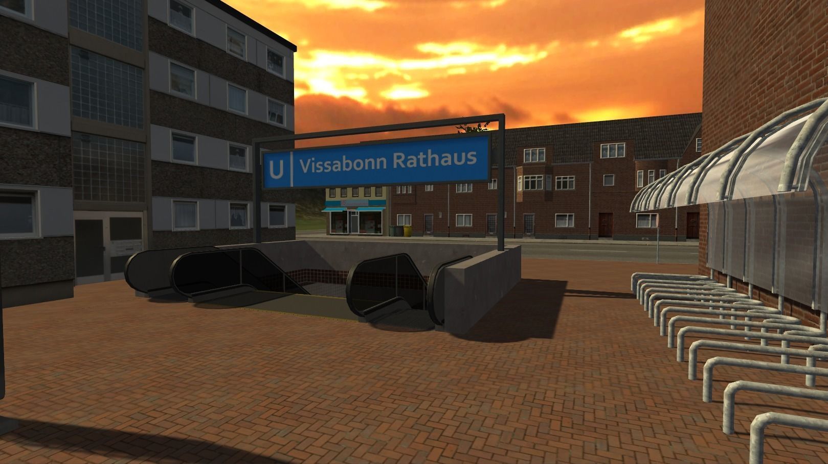 Urban Landscape - City Low-poly 3D model_4