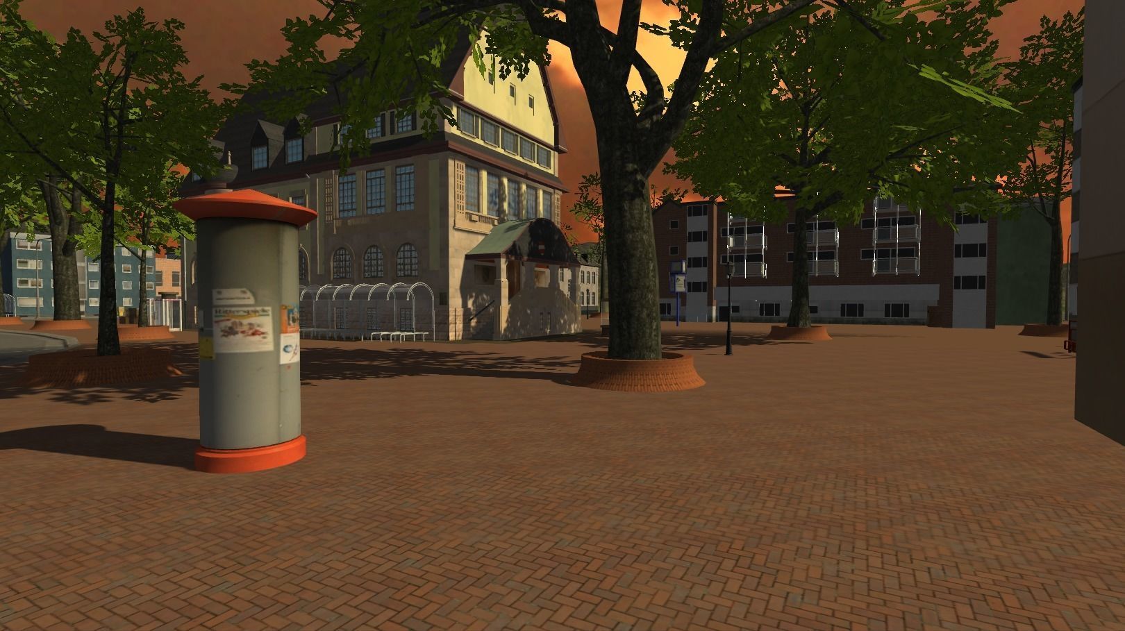 Urban Landscape - City Low-poly 3D model_3