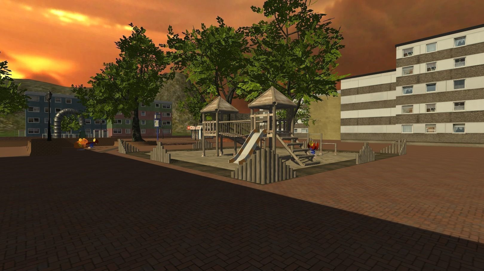 Urban Landscape - City Low-poly 3D model_1