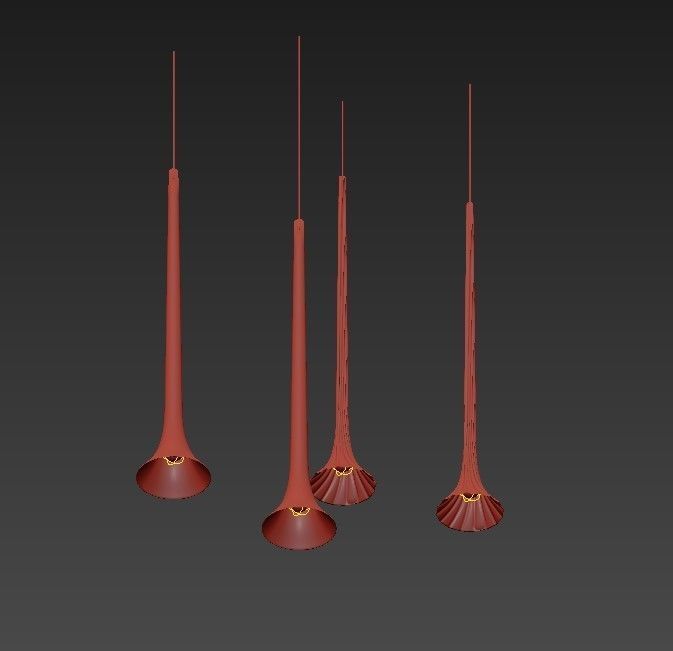 SISSI lamp with shade 3D model_2