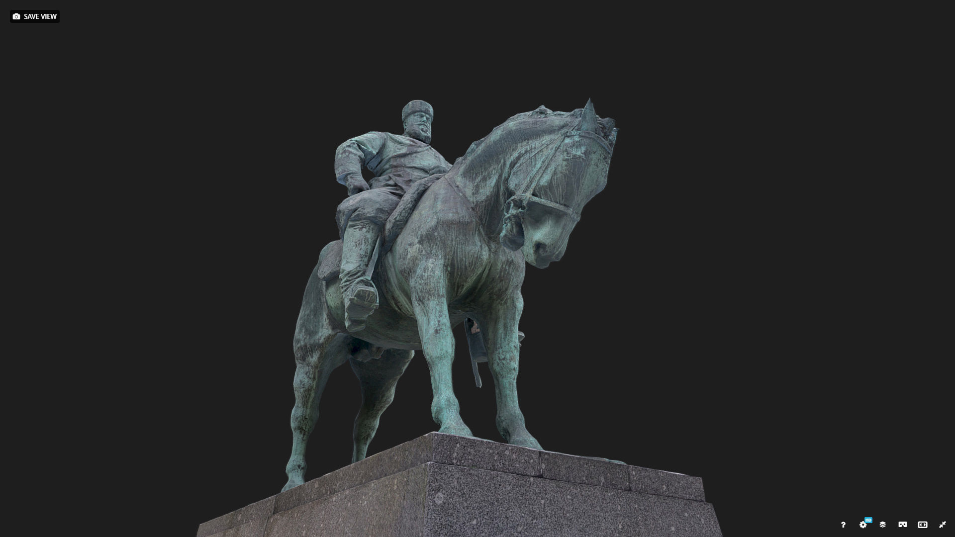 Tsar Alexander III low poly 3D model_19
