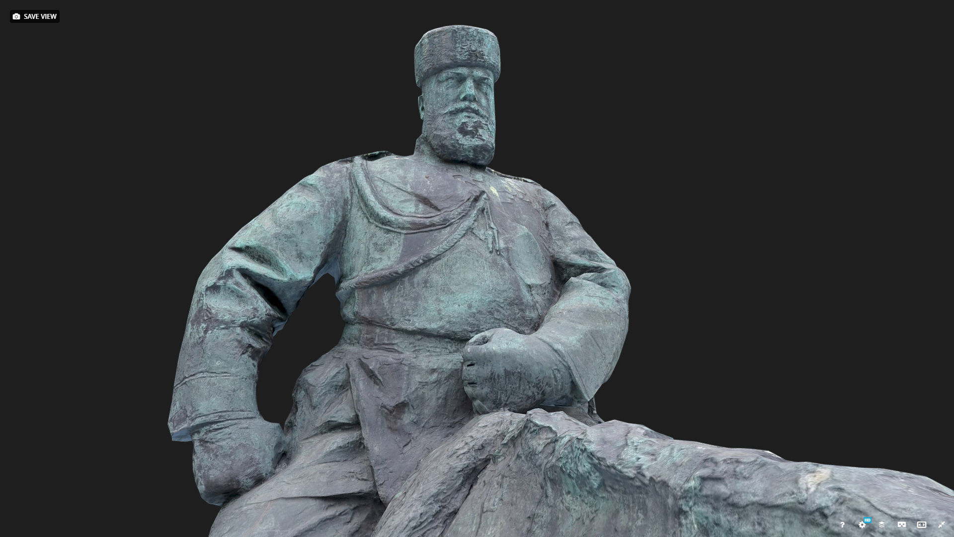 Tsar Alexander III low poly 3D model_14