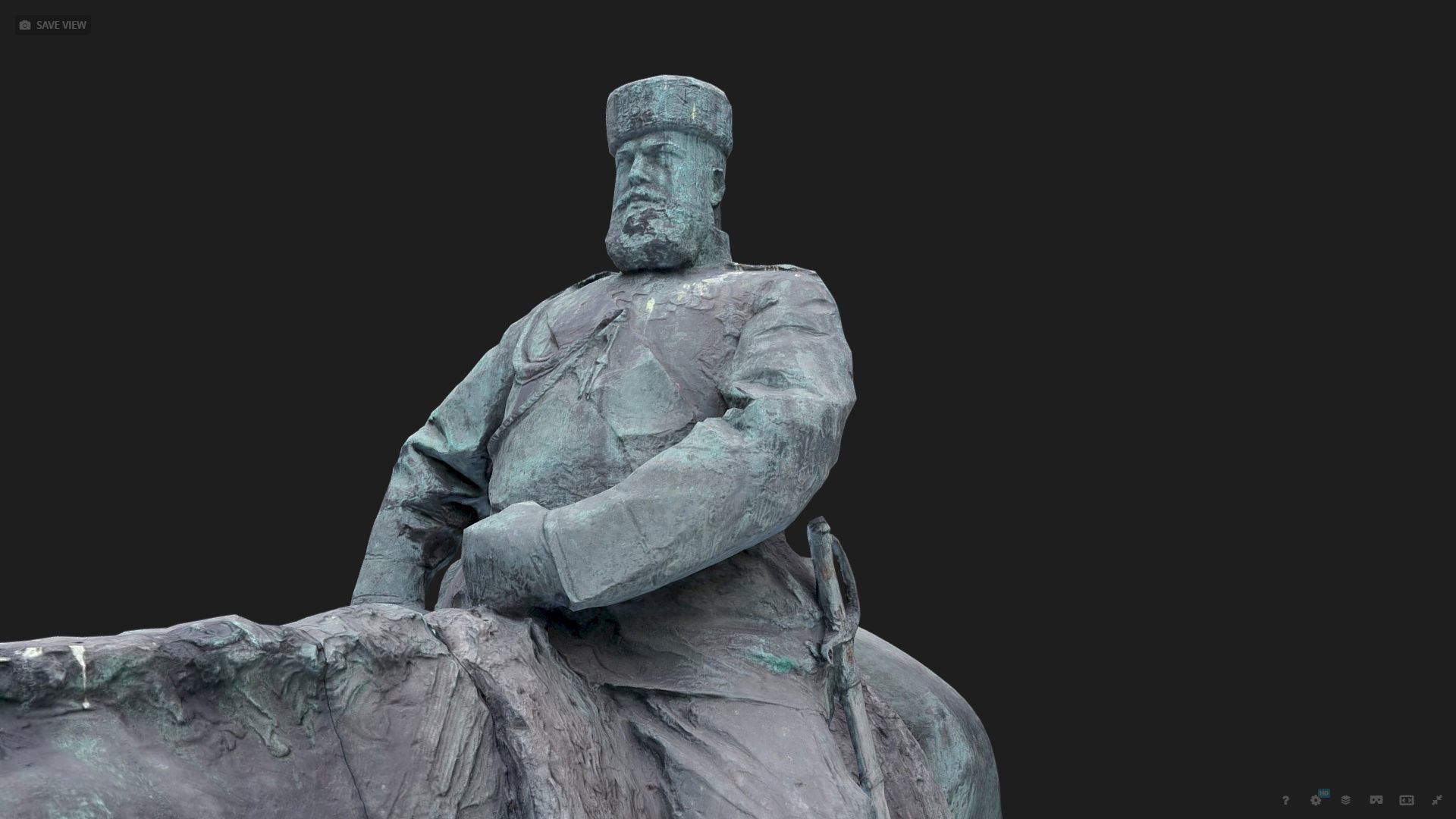 Tsar Alexander III low poly 3D model_13