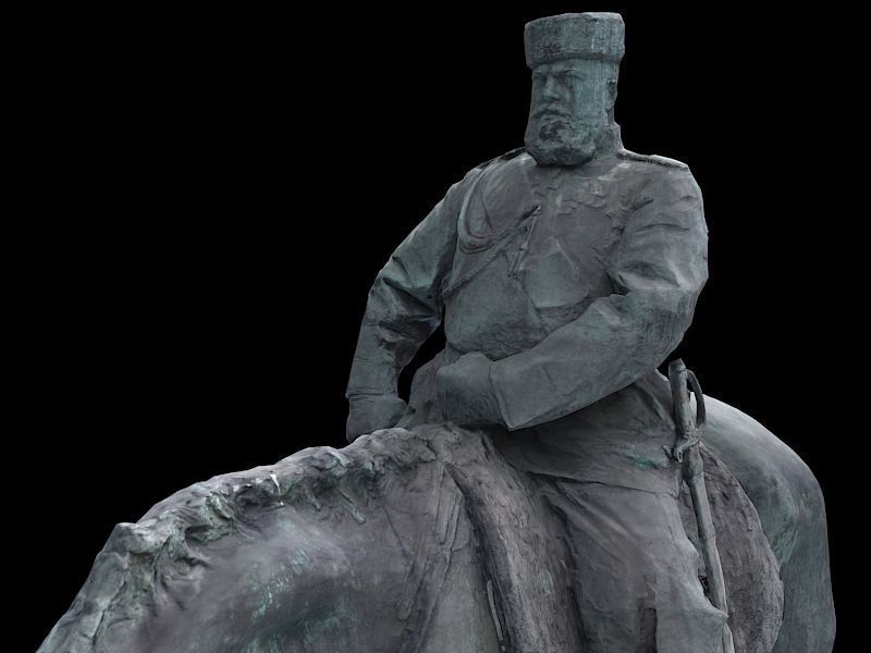 Tsar Alexander III low poly 3D model_1
