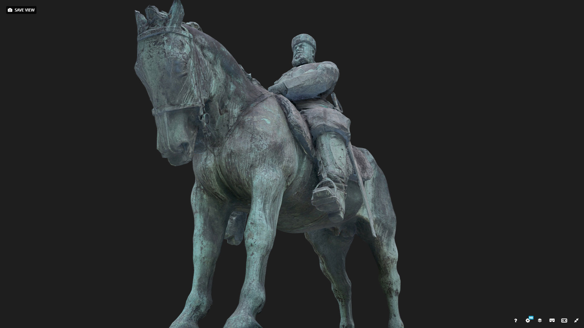 Tsar Alexander III low poly 3D model_20