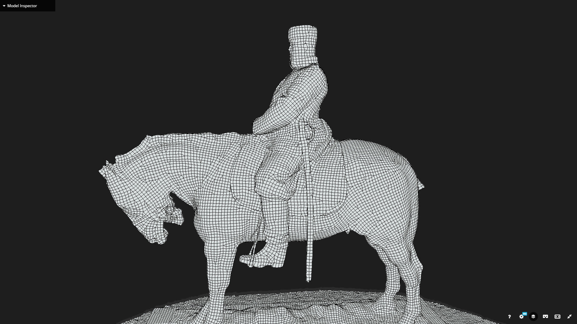 Tsar Alexander III low poly 3D model_9