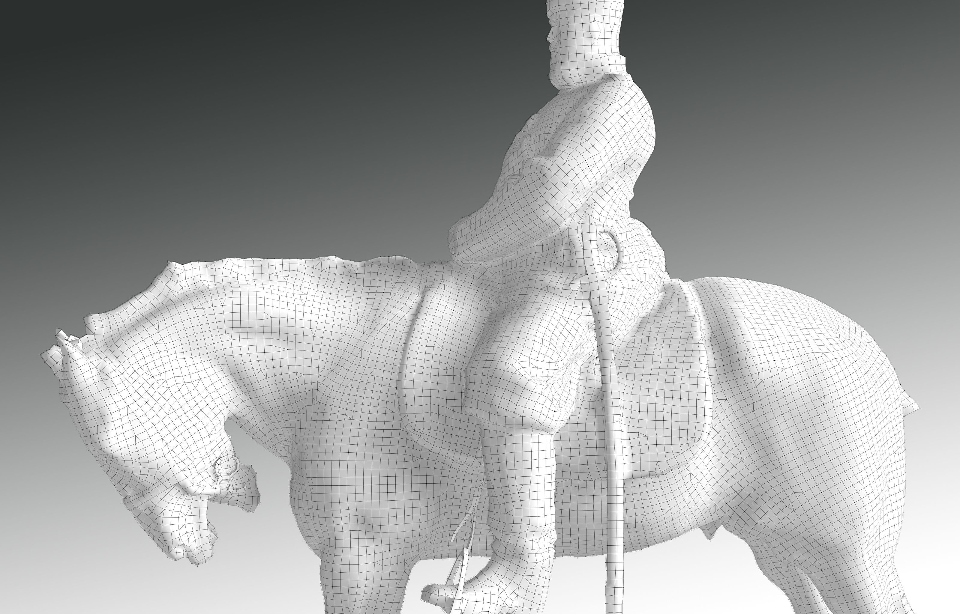 Tsar Alexander III low poly 3D model_2