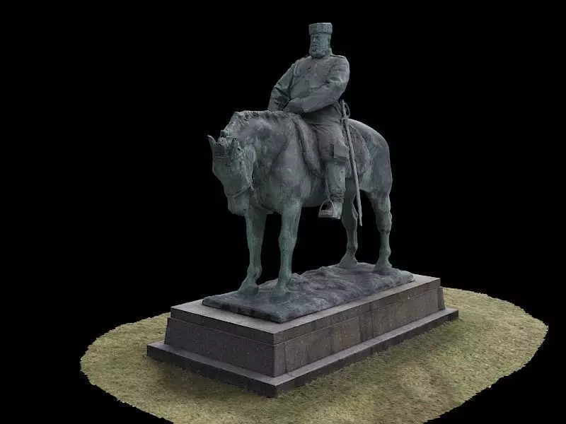 Tsar Alexander III low poly 3D model_0