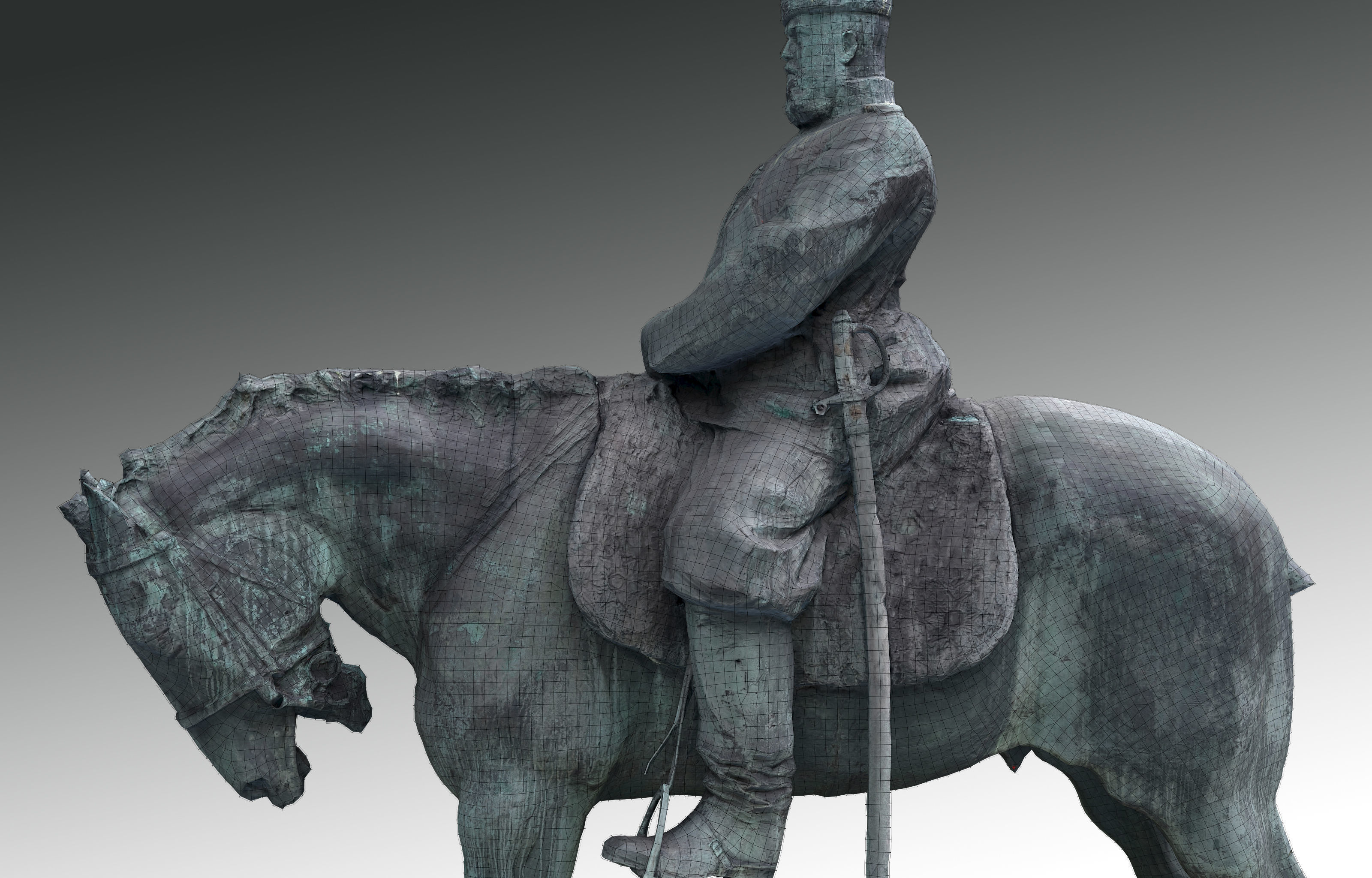 Tsar Alexander III low poly 3D model_3