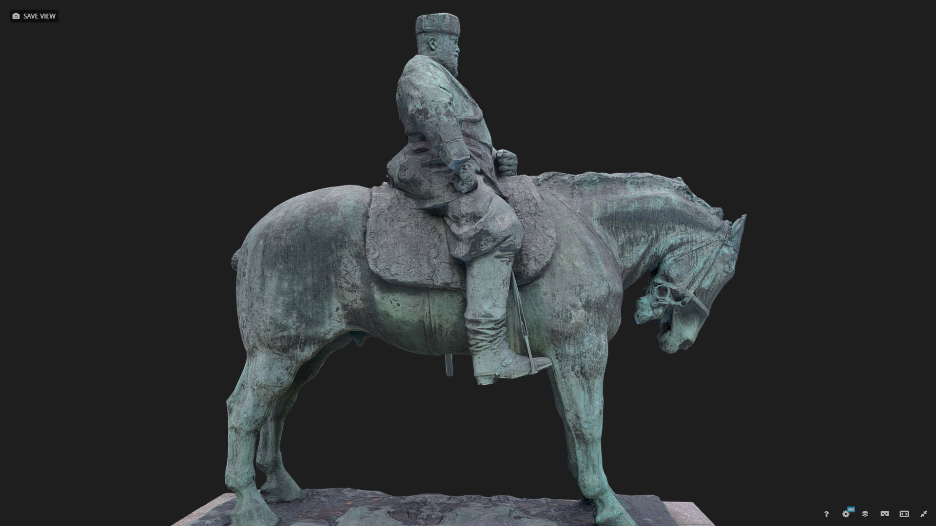 Tsar Alexander III low poly 3D model_17