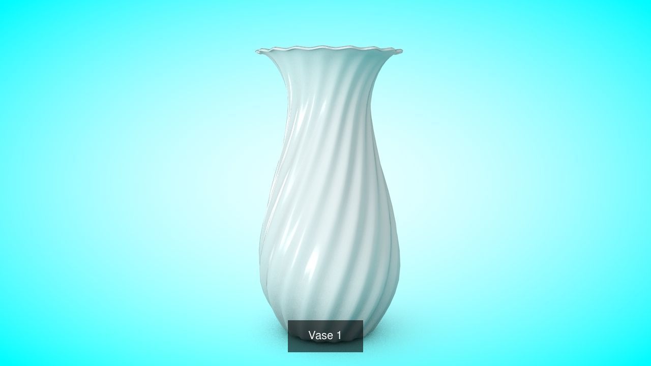 Flower Vases 3D Model Collection_4