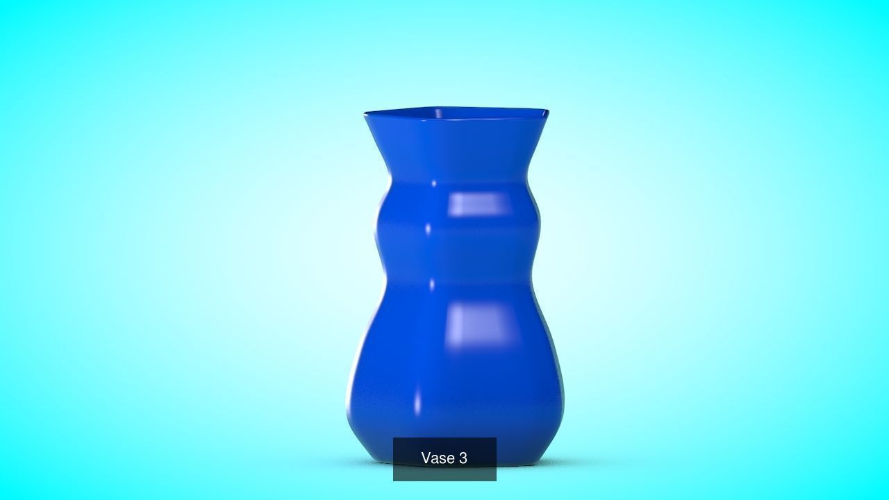 Flower Vases 3D Model Collection_15
