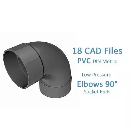 PVC Low Pressure Elbows 90 Degrees - Socket Ends