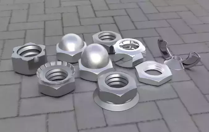 Bolt Pack Low-poly 3D model