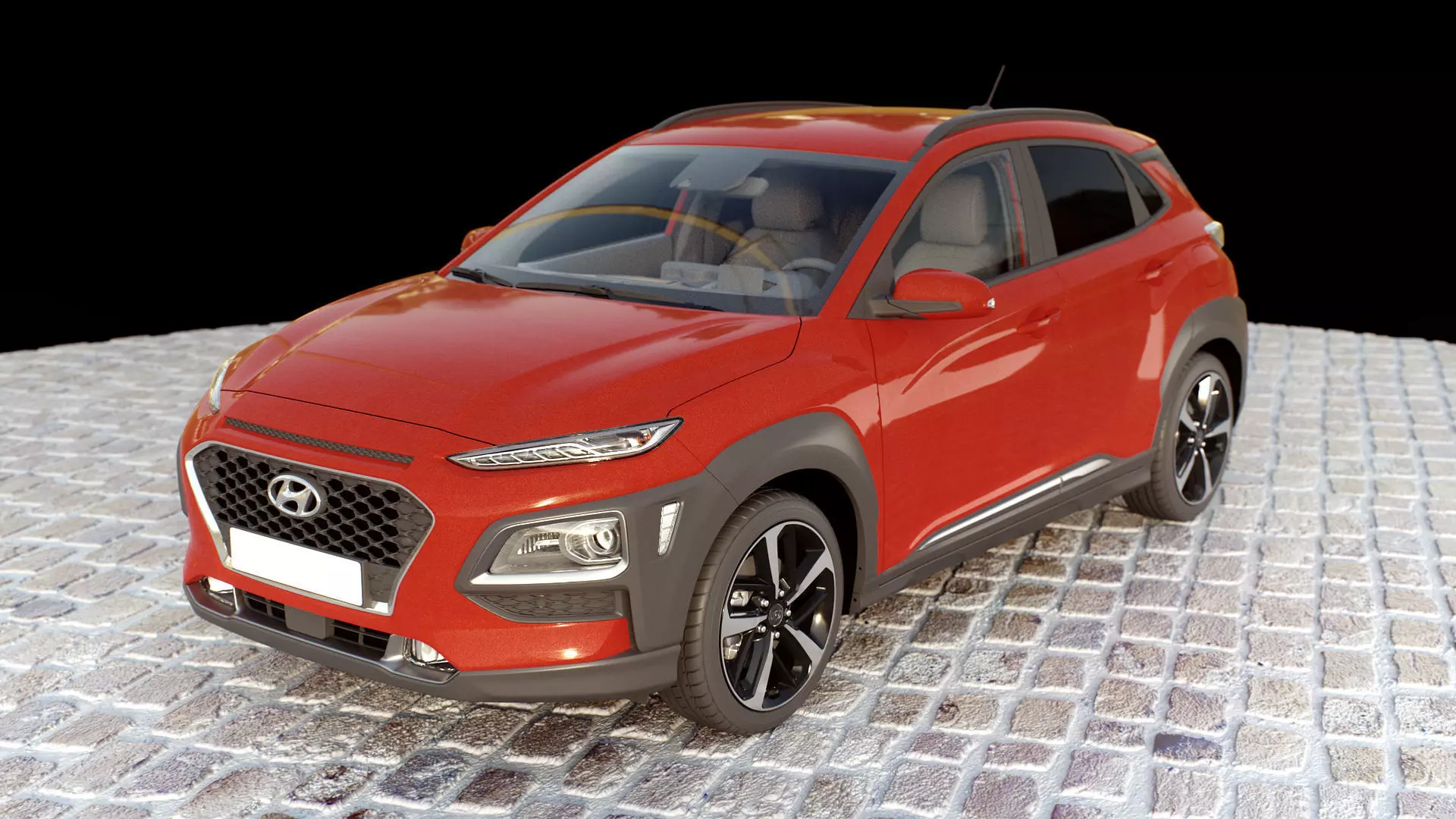 Hyundai Kona 2018  3D model_0