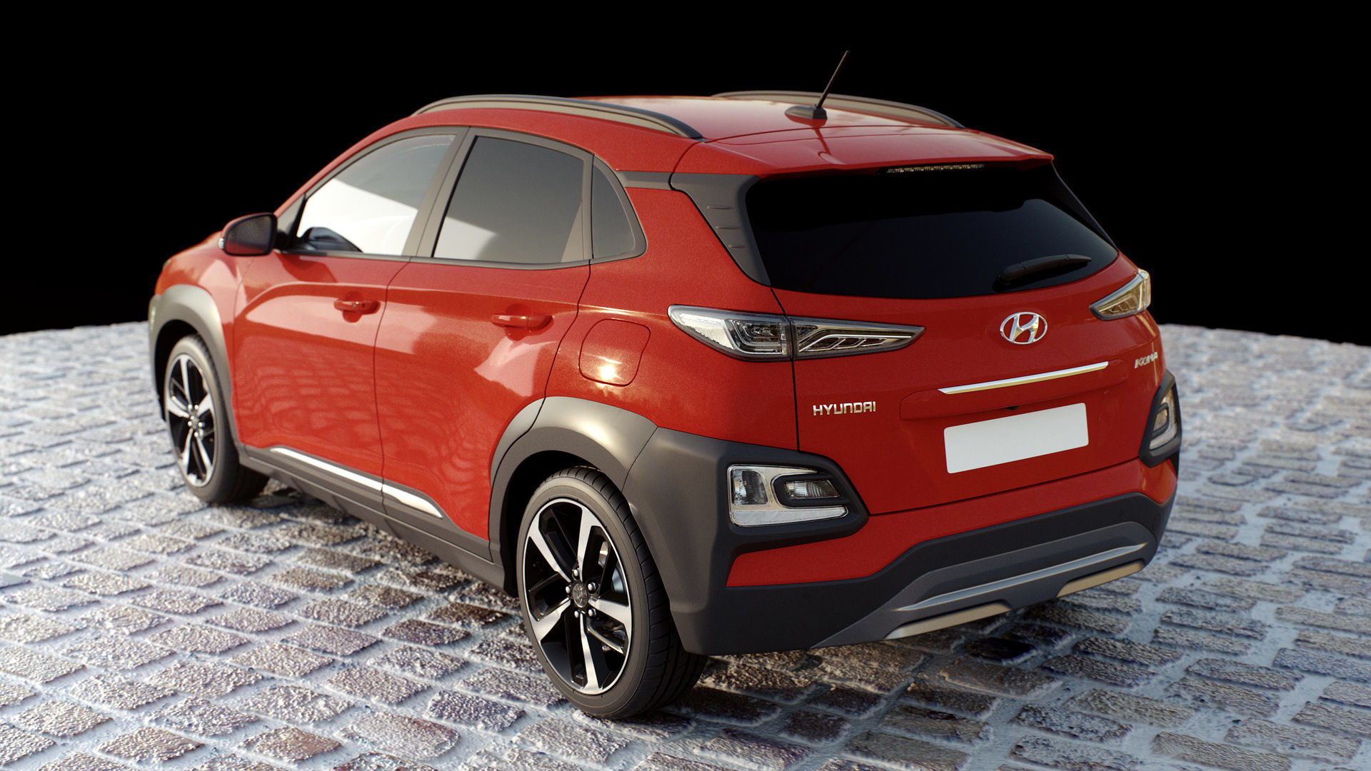 Hyundai Kona 2018  3D model_3