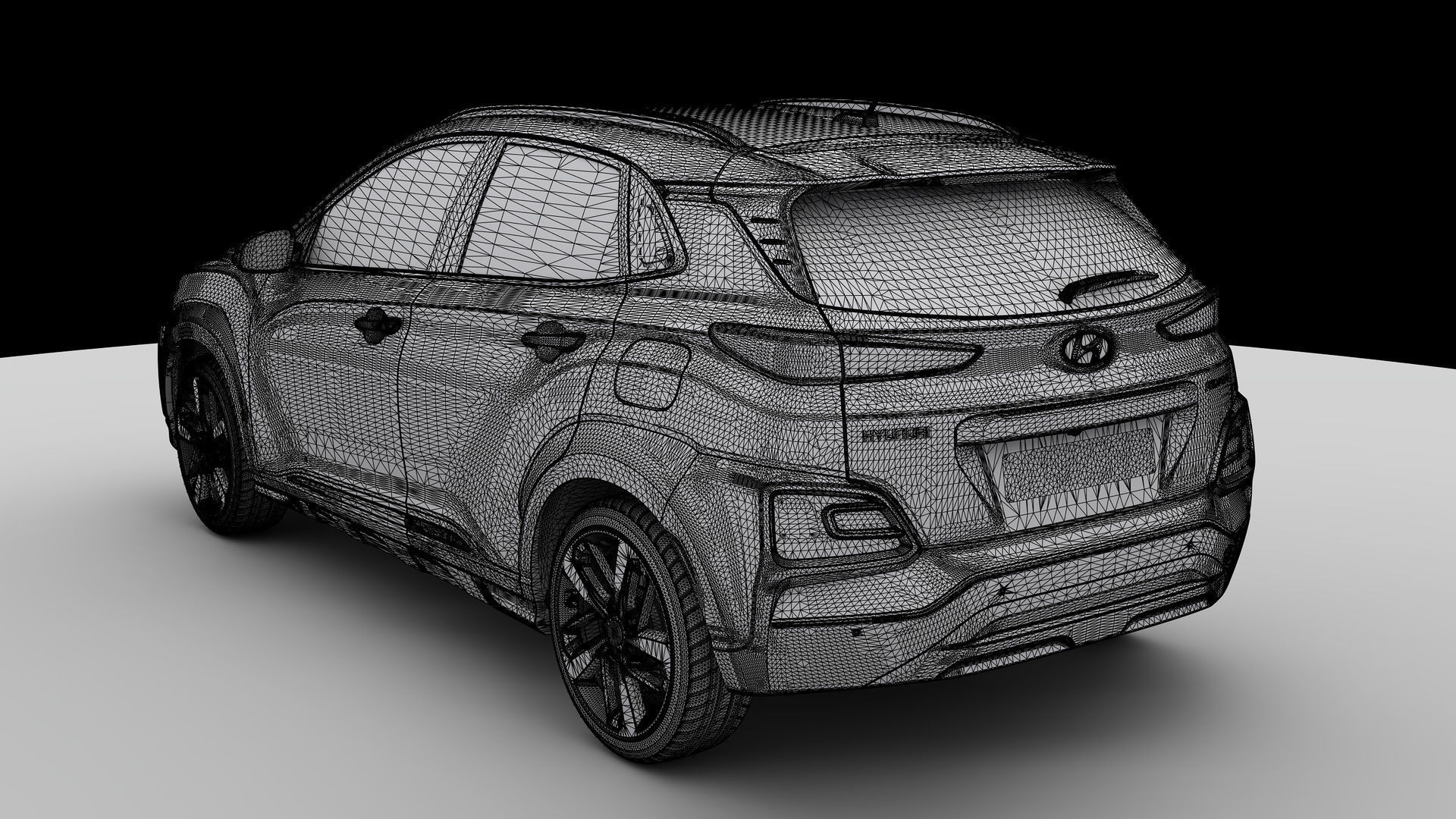 Hyundai Kona 2018  3D model_8