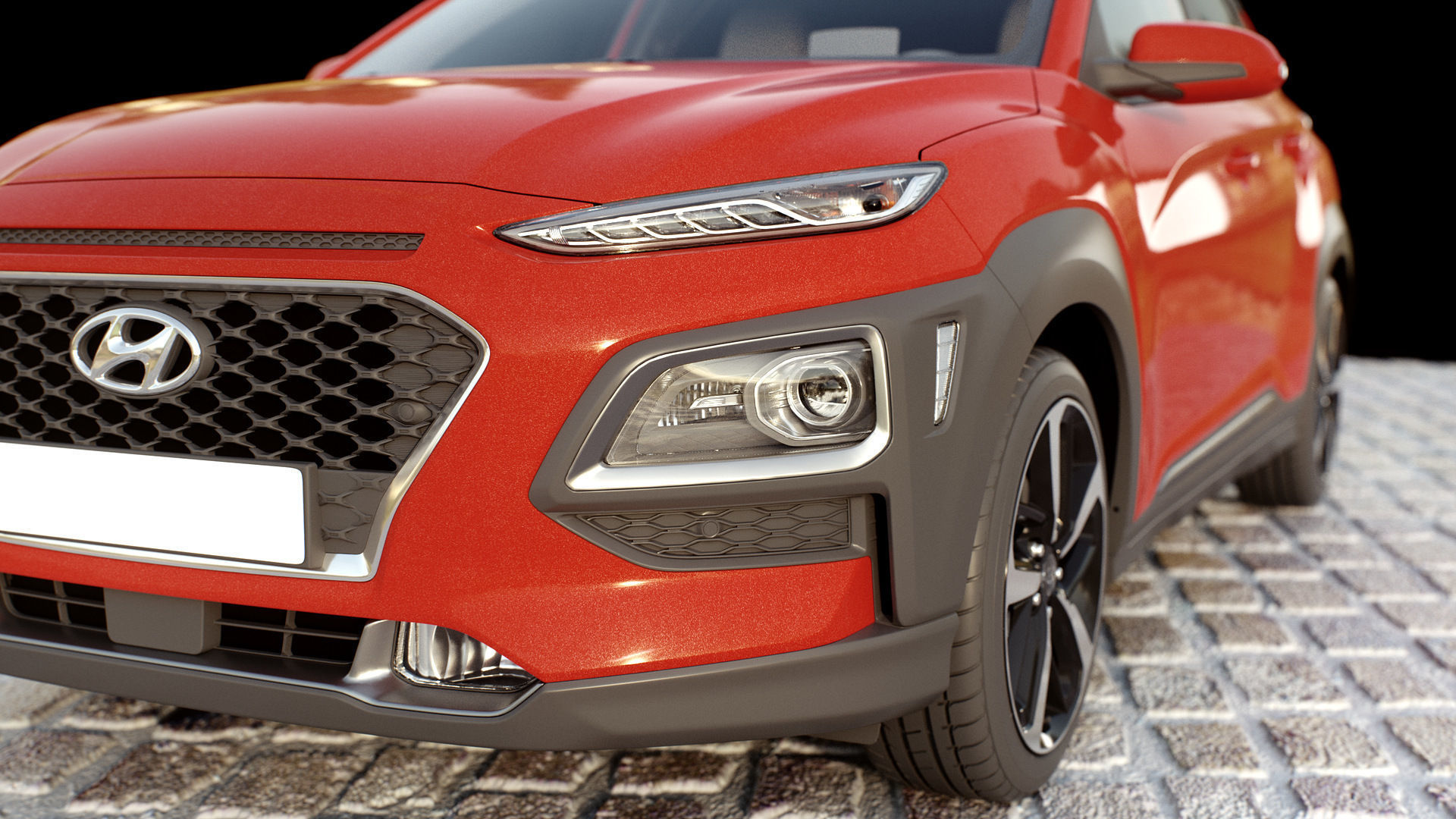 Hyundai Kona 2018  3D model_1